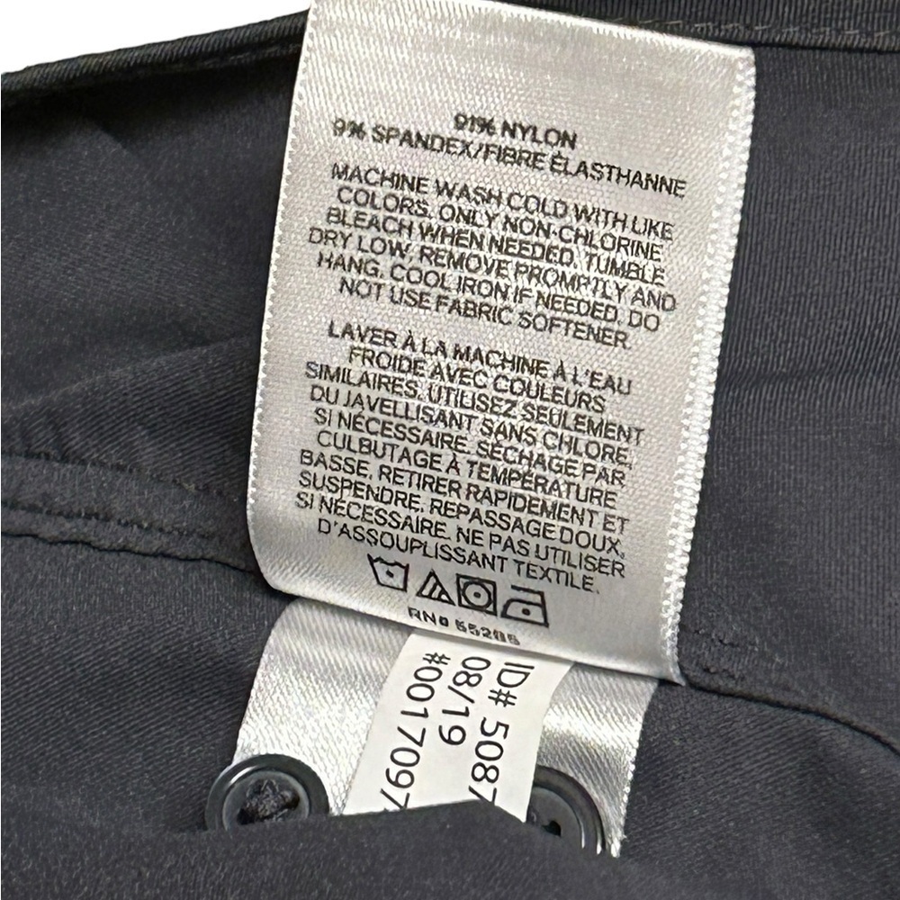 Express Slim Performance Gray Button Down Short S… - image 7